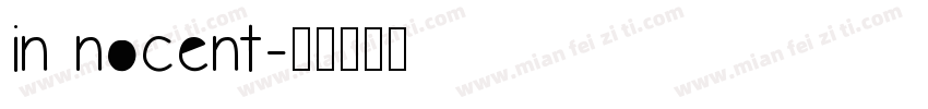 in nocent字体转换